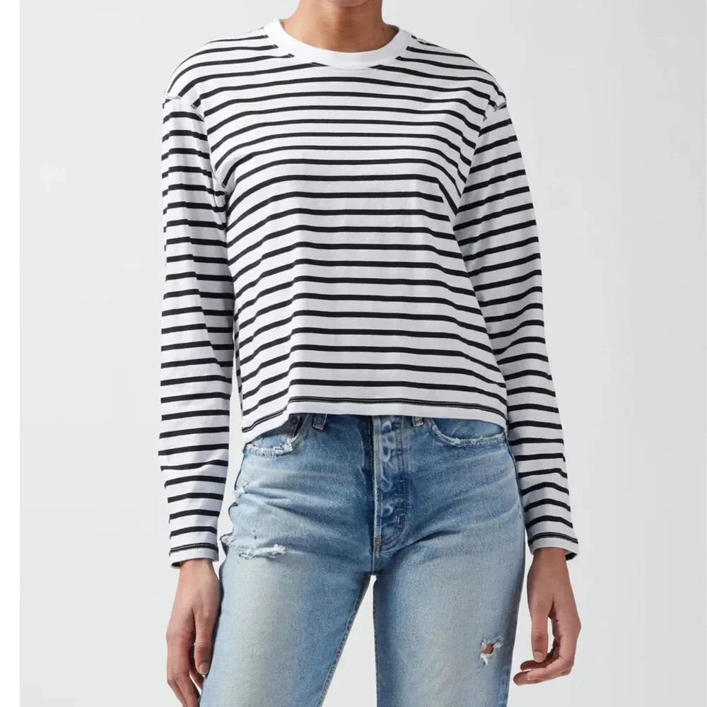 ATM - Anthony Thomas Melillo - Black/White Striped Long Sleeve - $120! - Picture 2 of 6